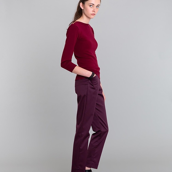 Agnis b Red Elvy Pant Size 38 NWT - Picture 2 of 7